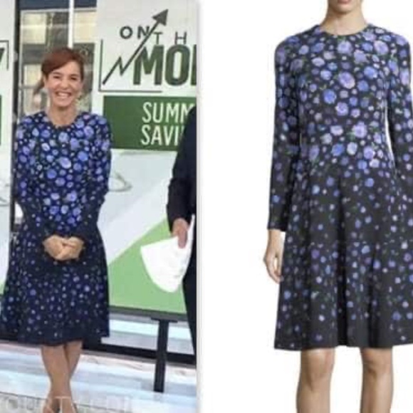 Lela Rose Floral Crepe Dress - size 4 - Picture 4 of 7